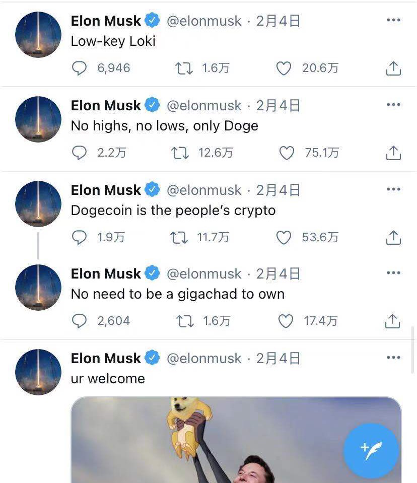 狗狗币价格上涨_马斯克对狗狗币的影响_马斯克买了30亿美元狗狗币